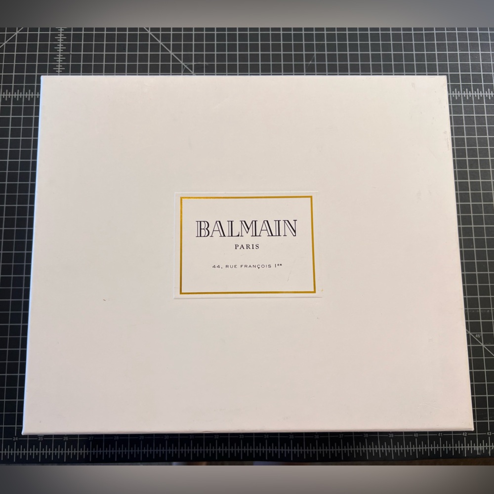Balmain Paris authentic empty box with dust cotton bag 13” x 11” x 5” shoes
